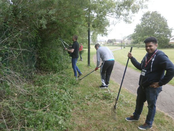 BHGE volunteers helped transform our grounds