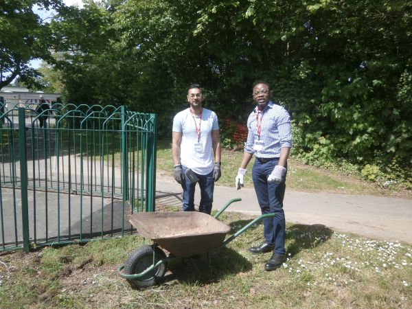 BHGE volunteers helped transform our grounds